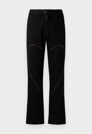 Carne Bollente HEART BREAK PANTS UNISEX - Relaxed fit jeans - black