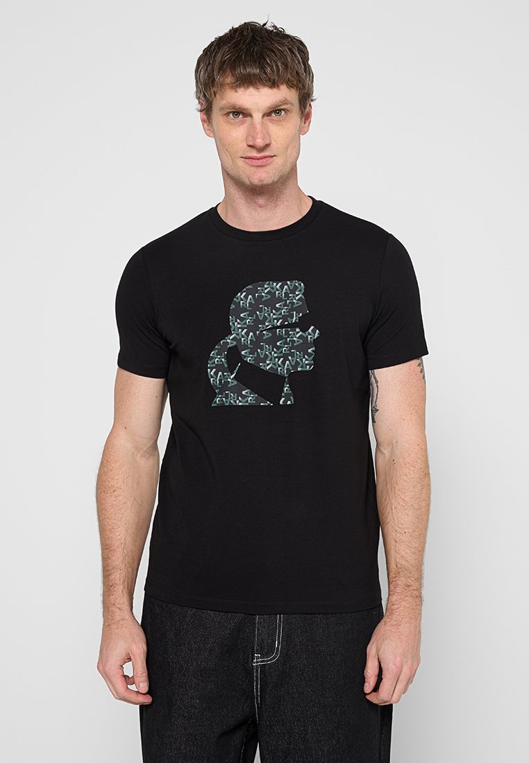 Karl Lagerfeld T-shirt print zwart