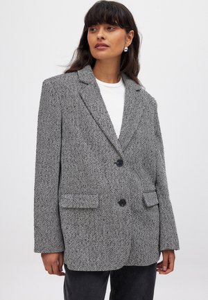 HERRINGBONE - Bleiser - black white