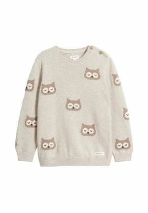 JACQUARD - Strickpullover - Beige mélange