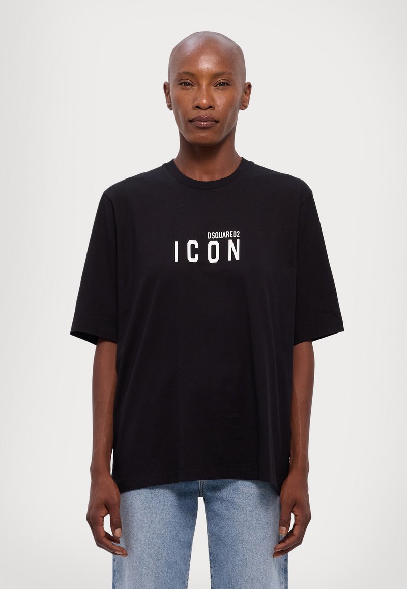 DSQUARED2 ICON TEE - Tričko s potlačou - black