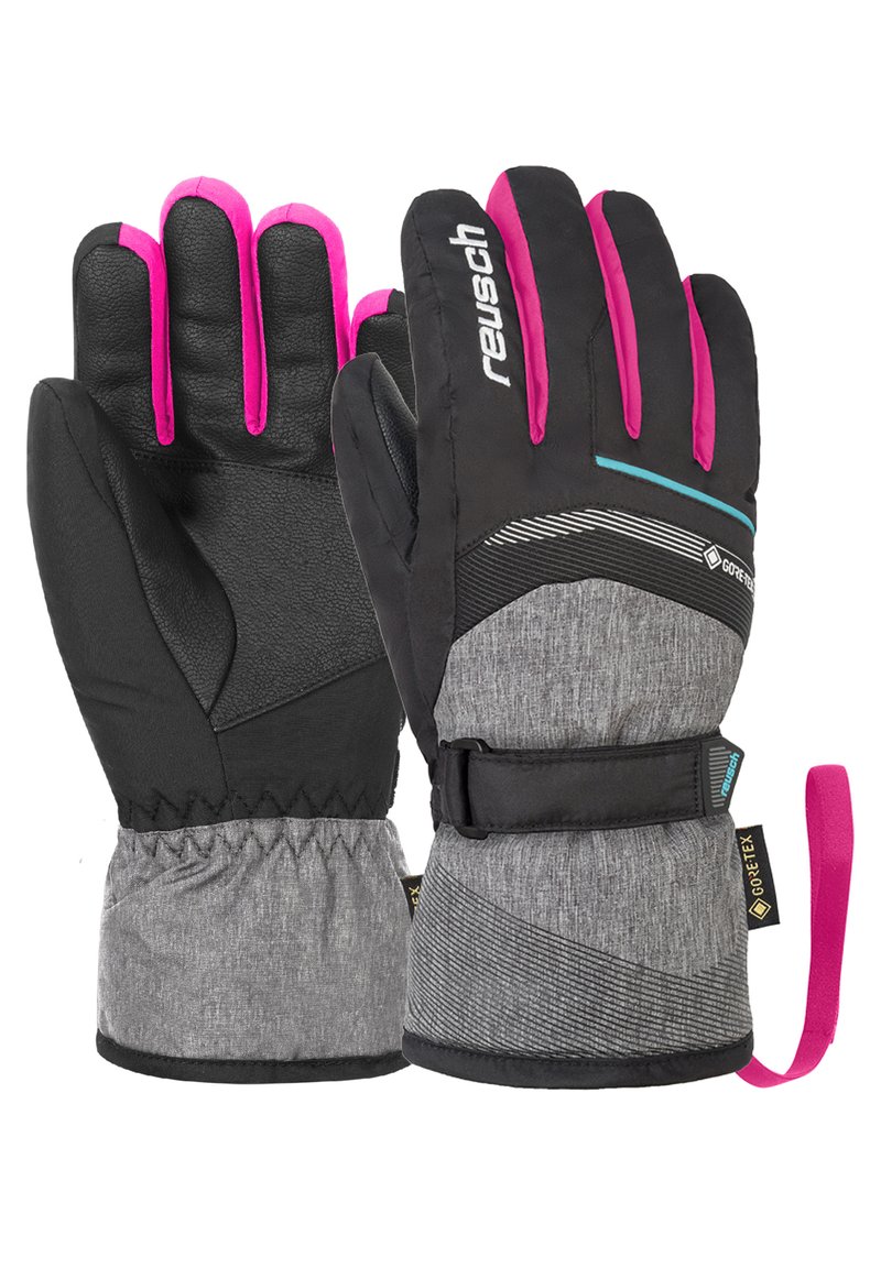 Reusch - Fingerhandschuh - blck blck melang pink glo, Vergrößern