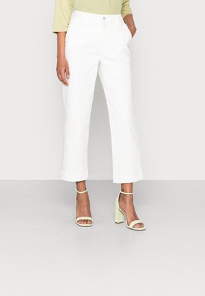 CHENILA BRIGHT - Straight leg -farkut - off white