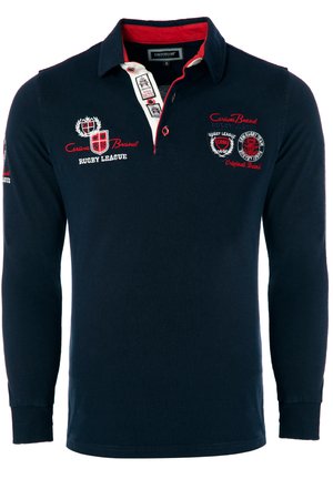 MIT UND STICKEREI RUGBY TEAM - Poloshirts - blau