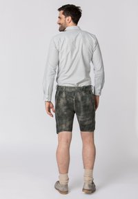 Stockerpoint OLIVER - Pantalón de cuero - grau gespeckt