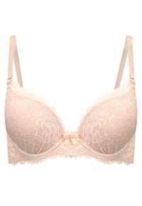 Push-up-bh'er - beige with lace