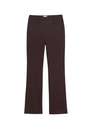 & OTHER STORIES, & OTHER STORIES SLIM TAILORED TROUSERS - Pantalon classique - dark brown