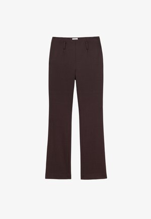 & OTHER STORIES, & OTHER STORIES SLIM TAILORED TROUSERS - Pantalon classique - dark brown