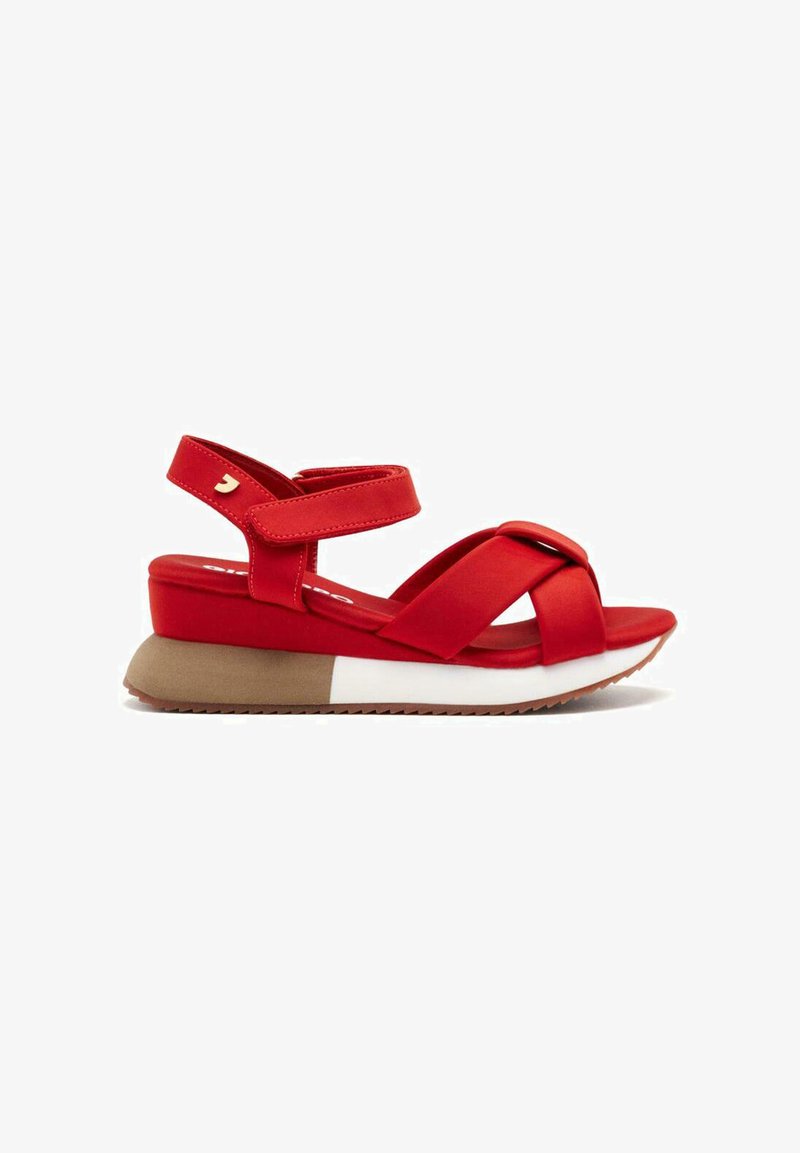 Gioseppo HEATH - Sandalias con plataforma - rojo