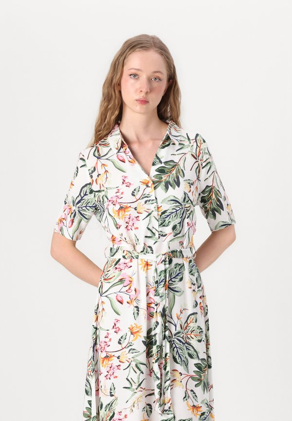 JDYSTARSEZEN LIFE 2/4 MIDI - Shirt dress - cloud dancer4