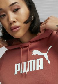 Puma LOGO HOODIE - Felpa con cappuccio - astro red