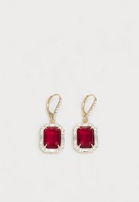 STONE DROP - Ohrringe - gold-coloured/bordeaux