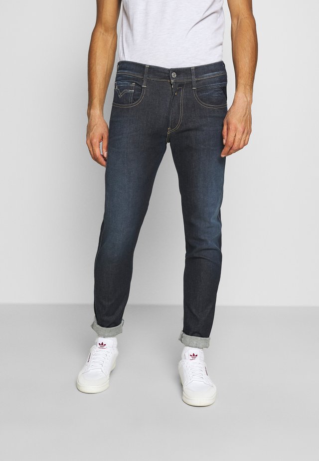 ANBASS HYPERFLEX RE-USED - Jean slim - dark-blue denim