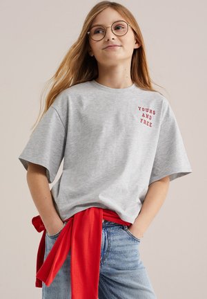 WE Fashion Camiseta estampada - blended light grey