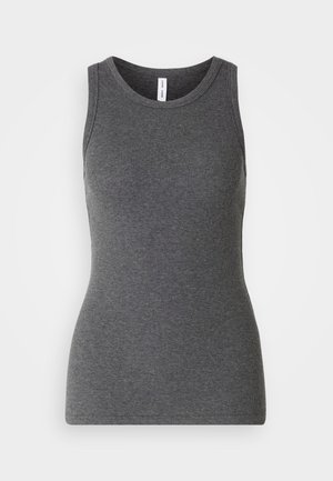 ALEXO TANK - Felső - dark grey melange