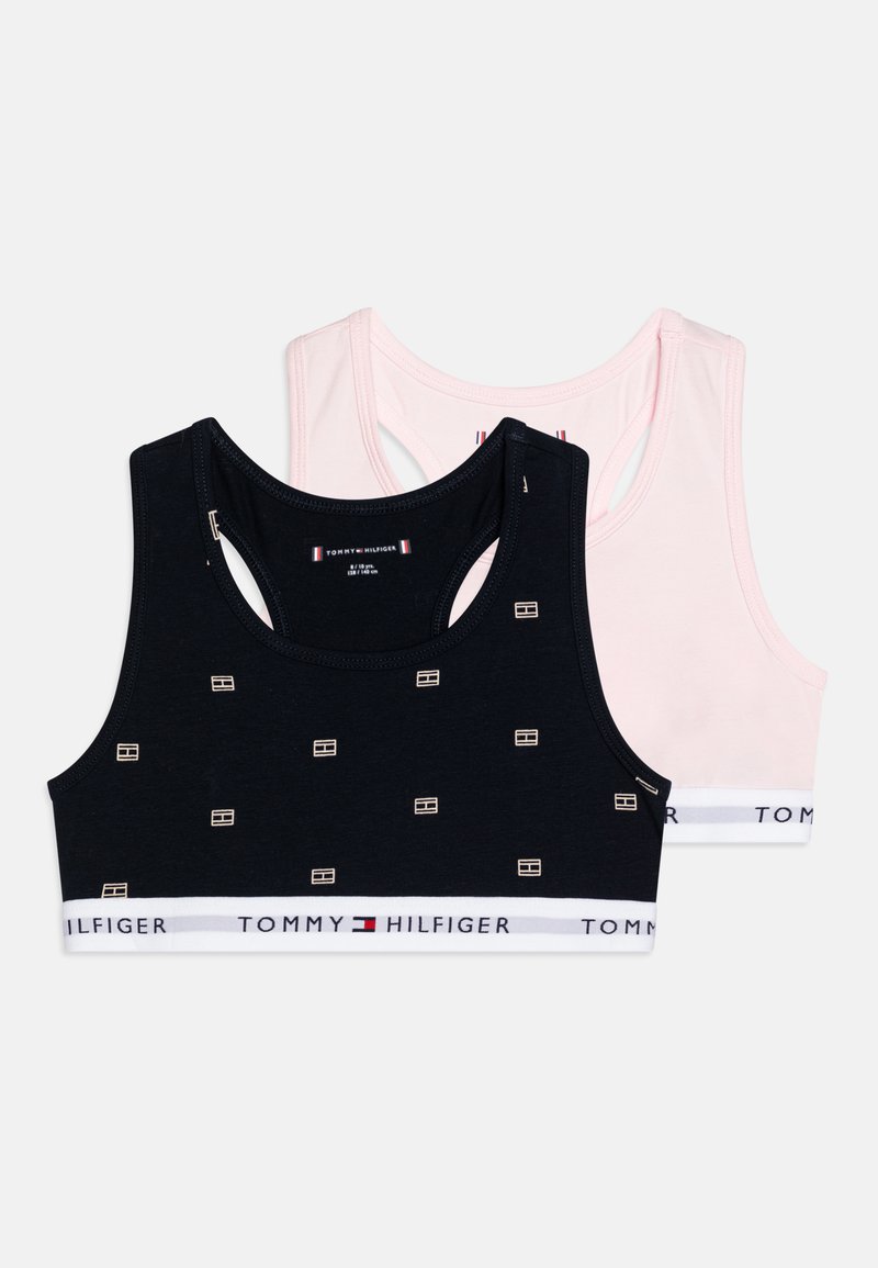 Tommy Hilfiger BRALETTE PRINT 2 PACK - Brassière - desert sky/light pink