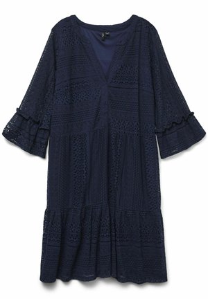 Vero Moda Curve, BLUSE VMCHONEY TUNIKA - Dnevna haljina - navy blazer