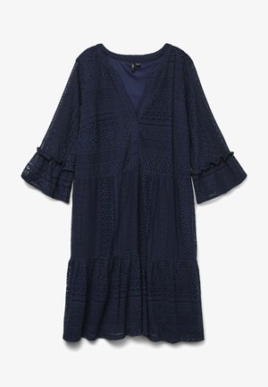 Vero Moda Curve, BLUSE VMCHONEY TUNIKA - Hverdagskjole - navy blazer