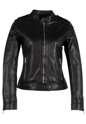 Leren jas - black