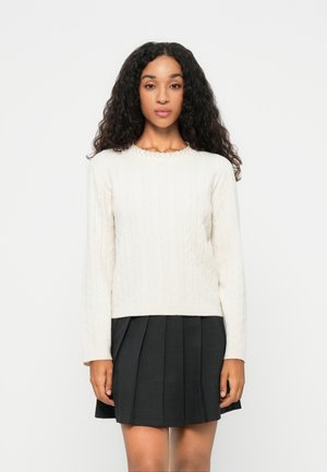 VMLUNA CABLE PEARL PULLOVER - Džemper - birch