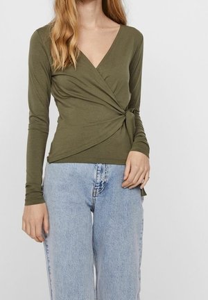 Long sleeved top - dark green