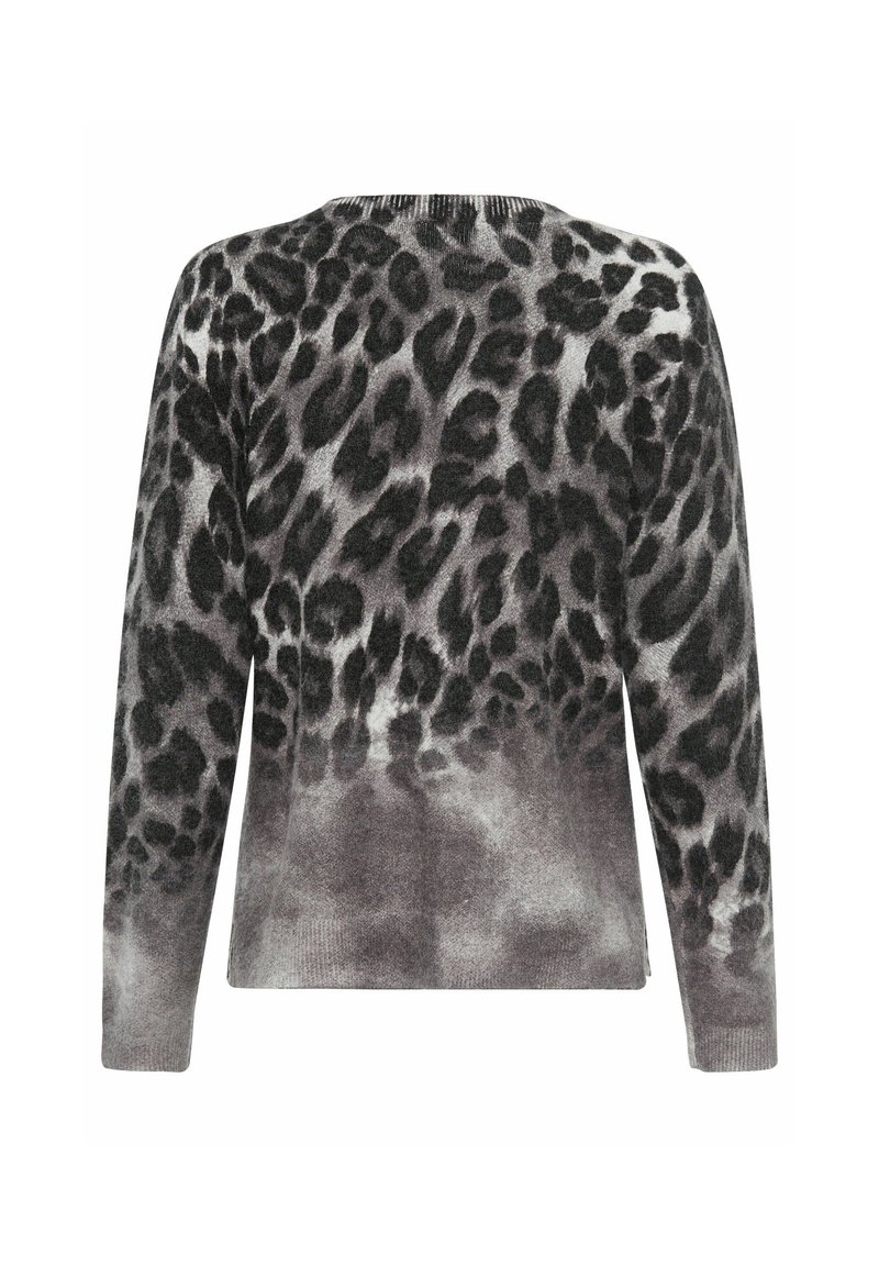 Olsen Pullover Mit Animalprint Olsen Pullover Dunkelgrau/gris Foncé