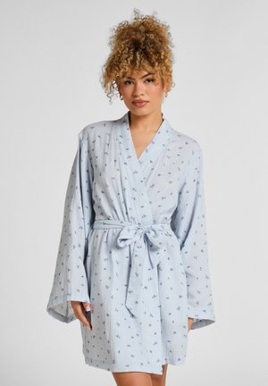 SHORT MUSLIN FLOWER - Dressing gown - vista blue