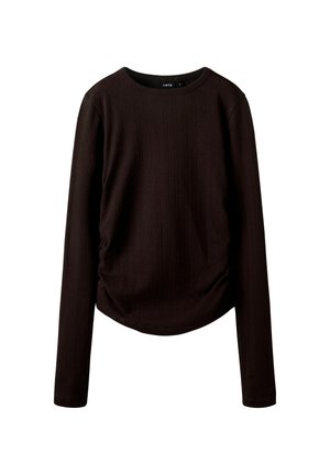 SLIM FIT - T-shirt à manches longues - black coffee