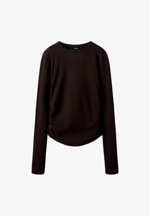 SLIM FIT - T-shirt à manches longues - black coffee