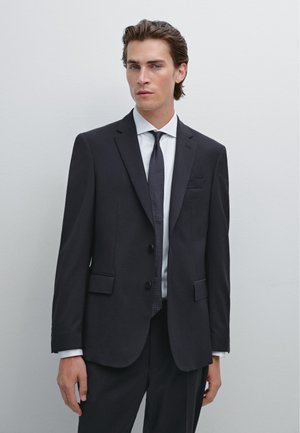 Massimo Dutti LAPEL COLAR - Colbert - dark blue