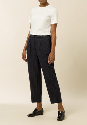Housut - navy check