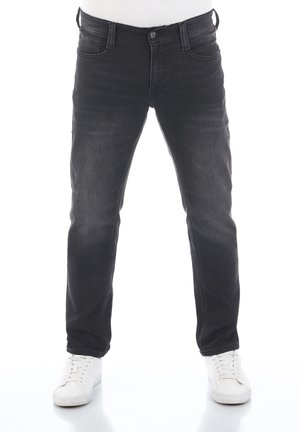 REAL X OREGON - Jeans Tapered Fit - black denim