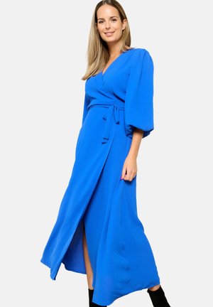 LolaLiza WRAP WITH BALLOON SLEEVES - Maxikleid - blue