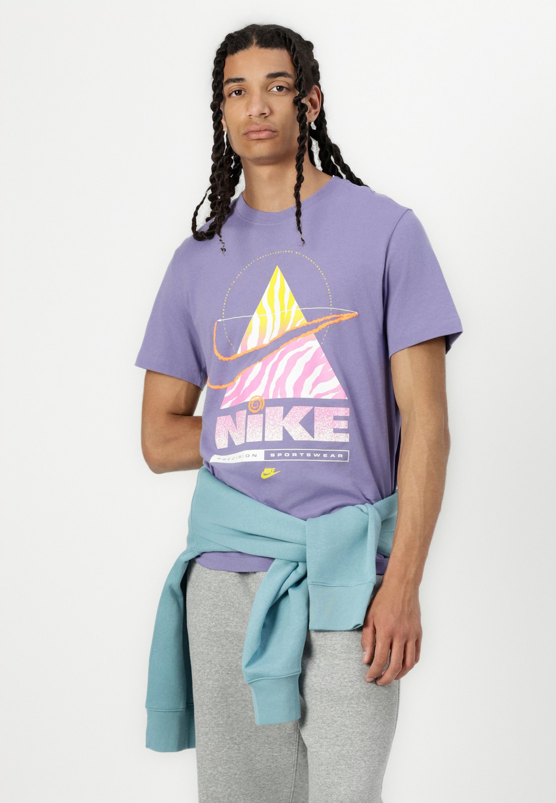 Nike Sportswear TEE BRANDRIFF - T-Shirt print - dusty