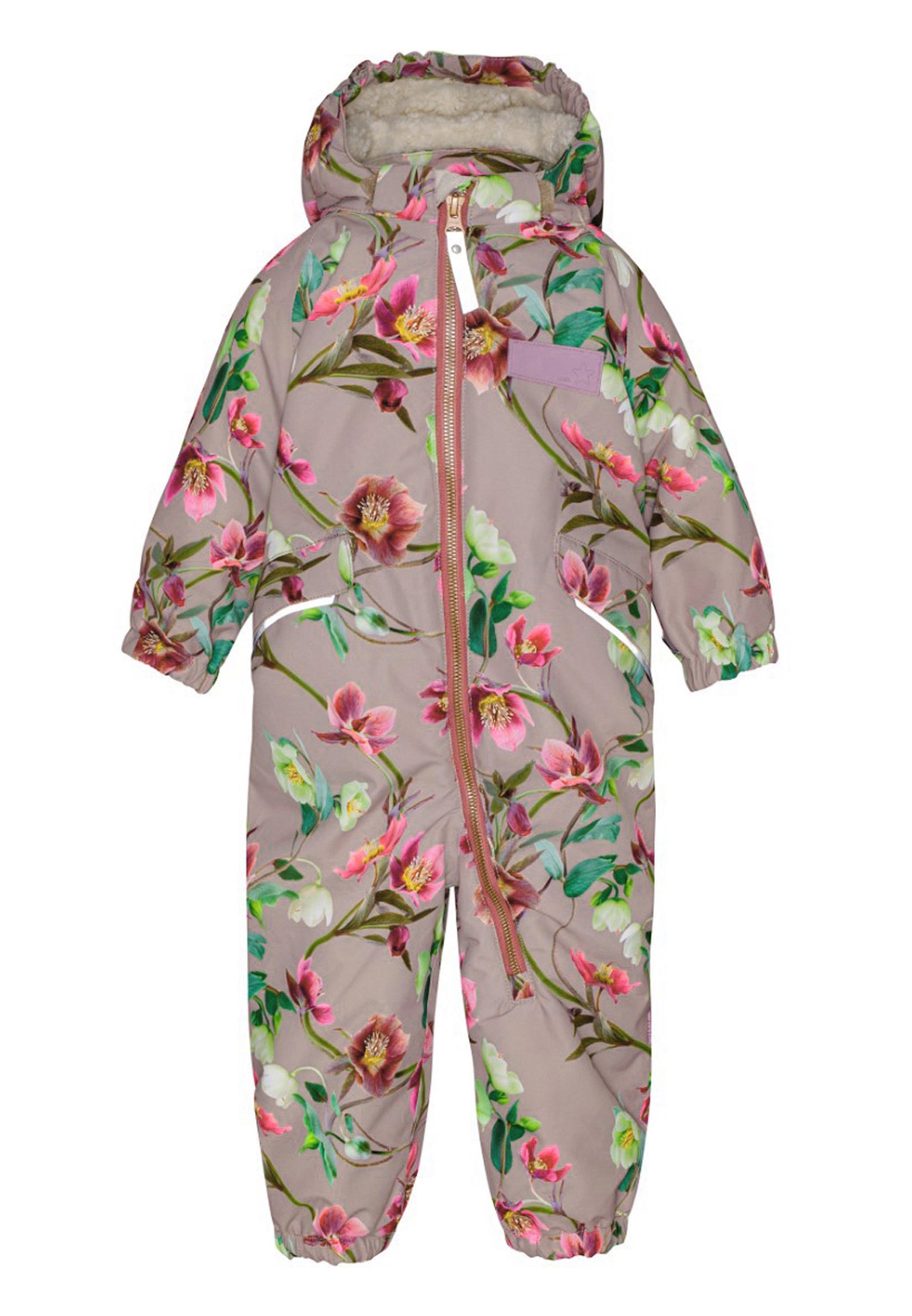 Molo HYDE BABY SNOWSUIT UNISEX Snowsuit winter roses/beige