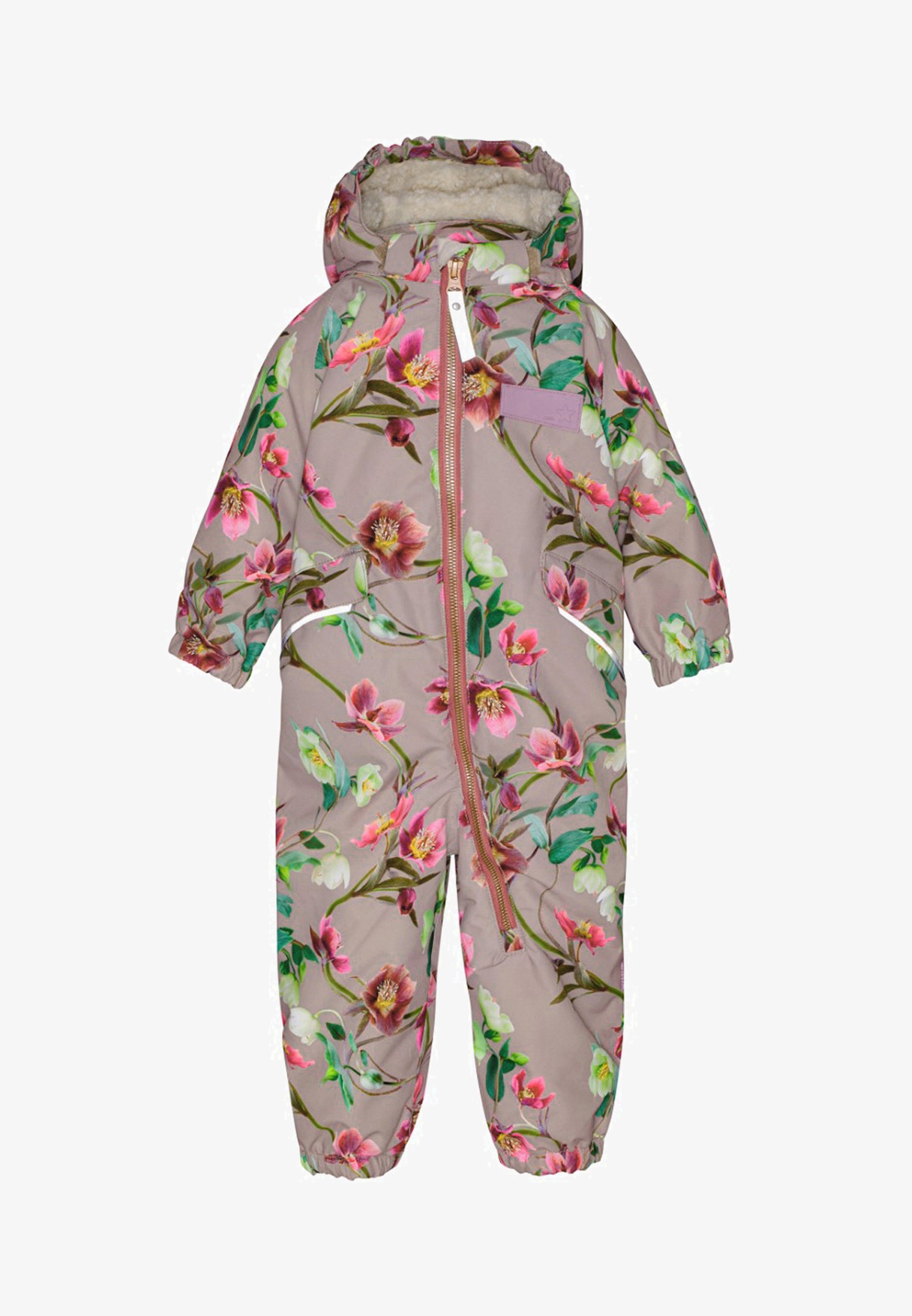 Molo HYDE BABY SNOWSUIT UNISEX Snowsuit winter roses/beige