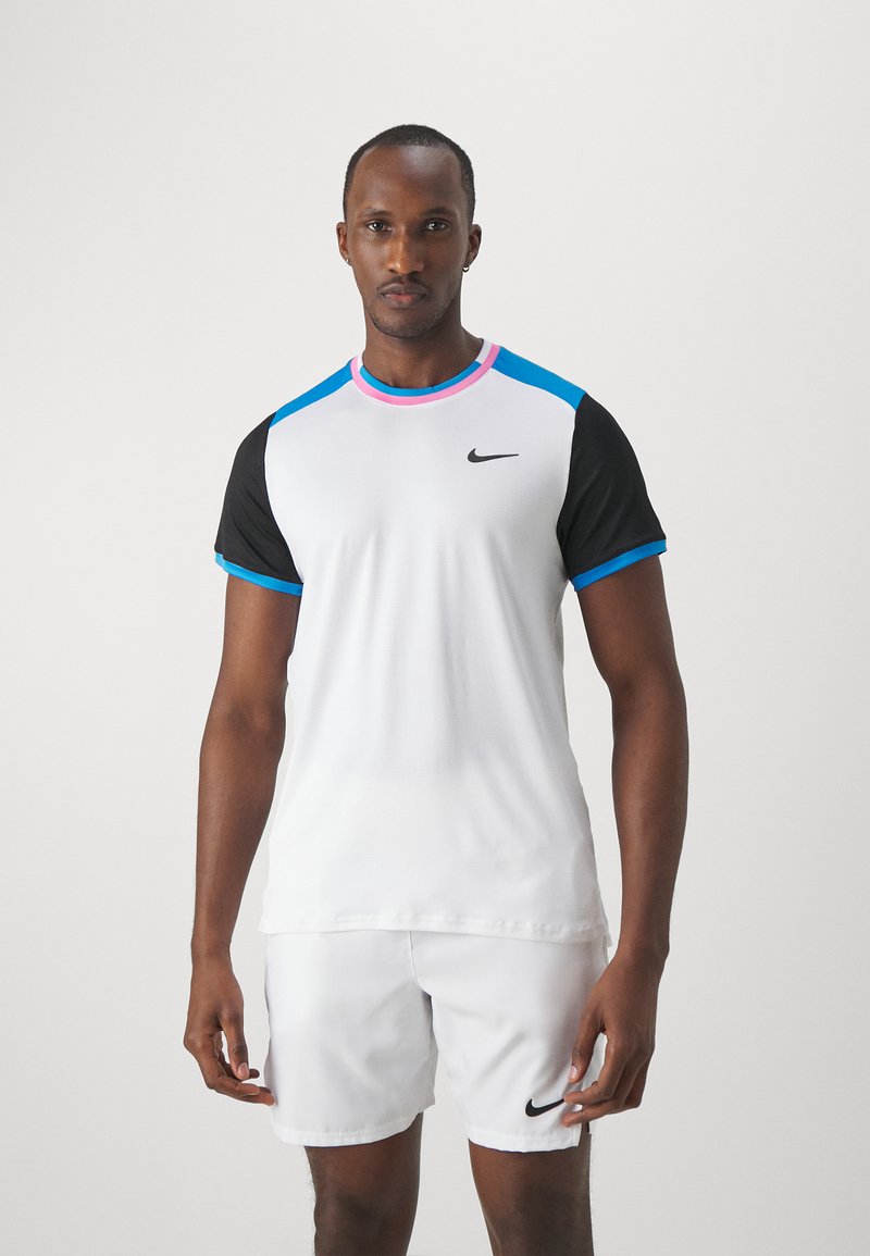 Nike Performance ADVTG - T-skjorte til trening - white/photo blue/black