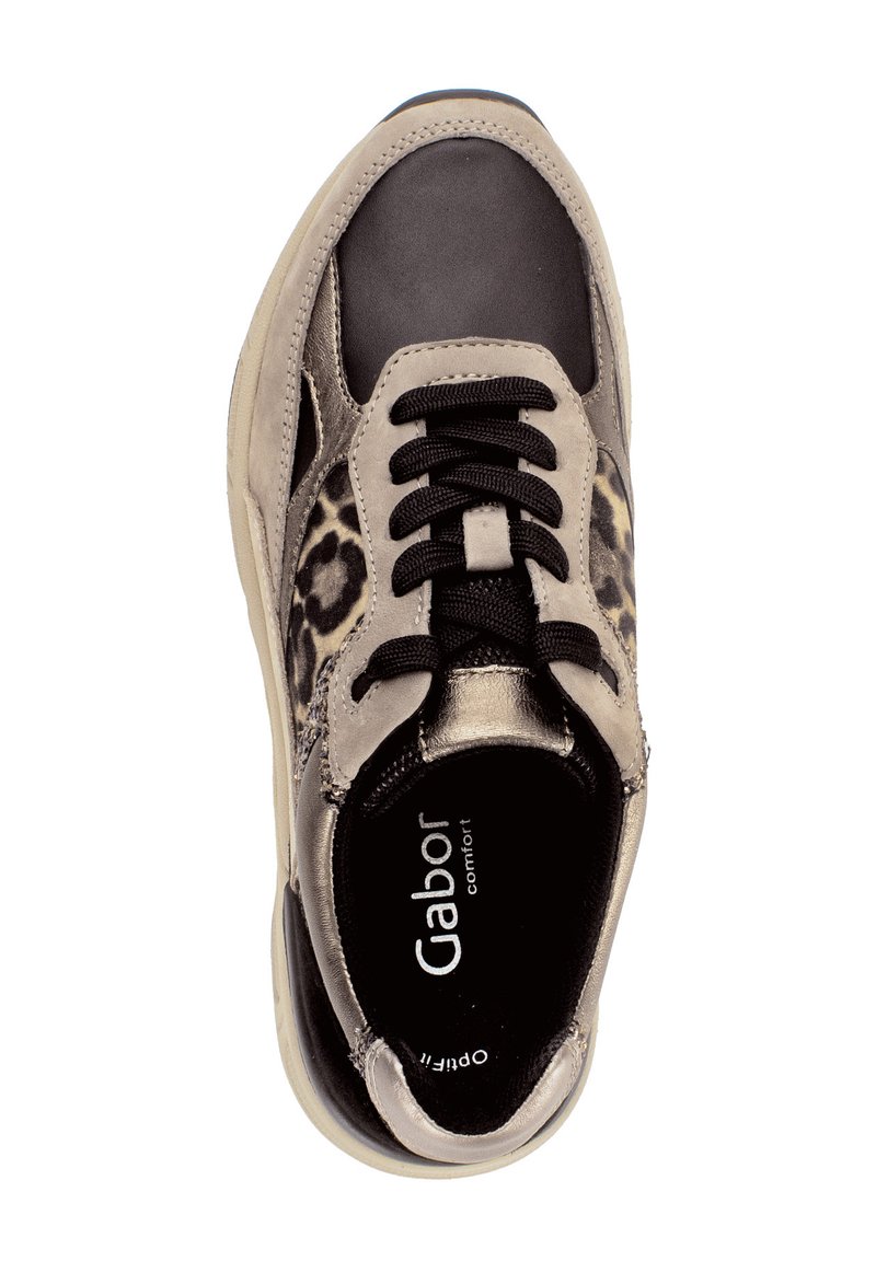 Gabor Comfort Gabor Sneaker Schwarz Mit Leo Print Gabor Comfort