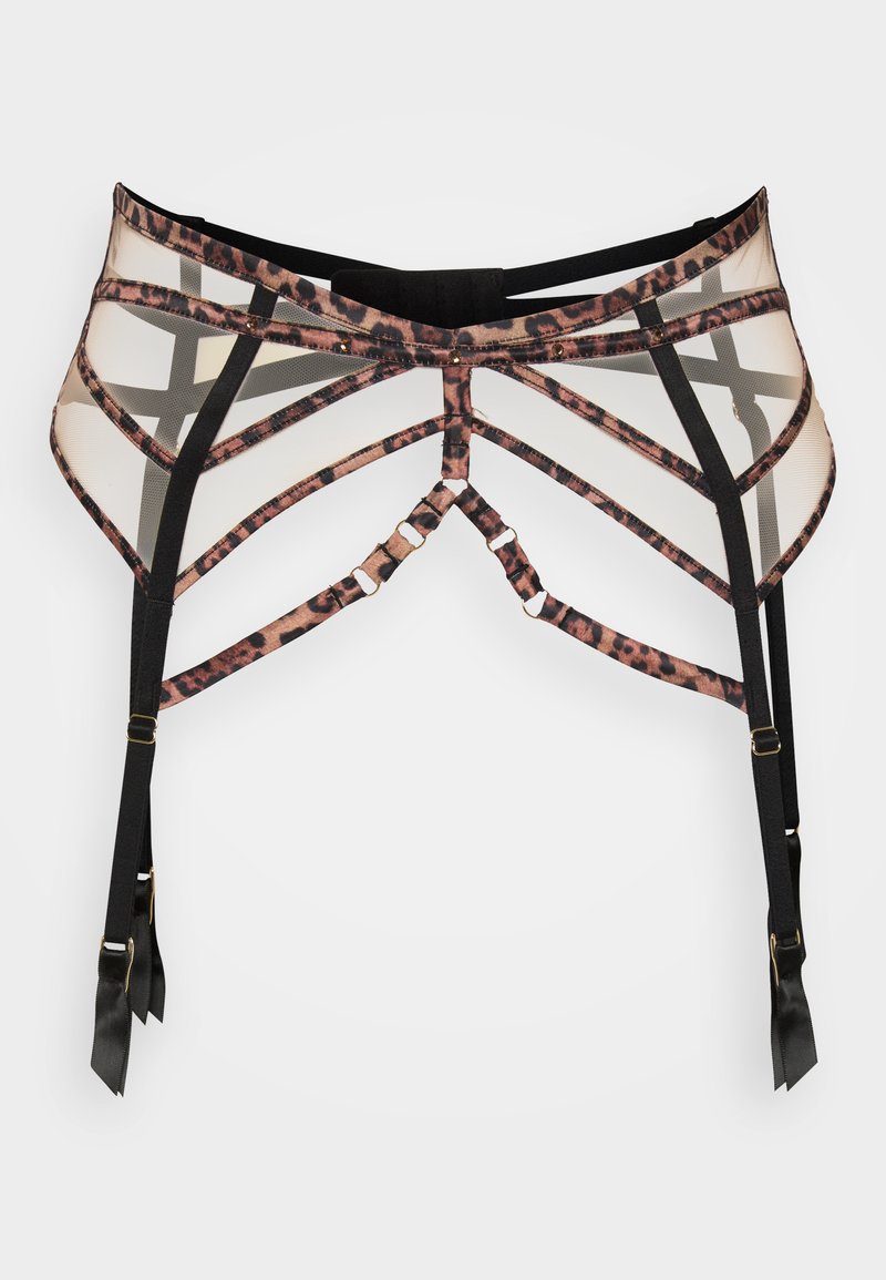 Ann Summers SHEER DESIRE ANIMAL WASPIE - Suspenders - multi/light brown