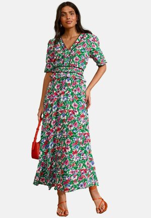 Love & Roses Dienas kleita - green floral