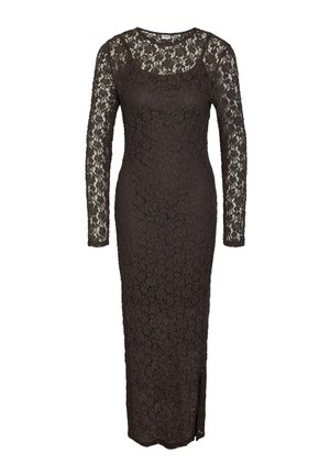 Noisy May, LACE DRESS NMMIRIAM MAXI - Robe longue - chocolate brown