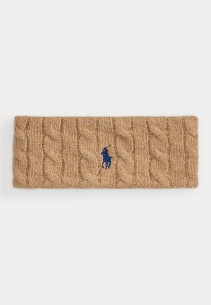 Polo Ralph Lauren CABLE KNIT WOOL CASHMERE HEADBAND - Ørevarmere - camel