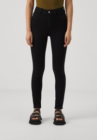 Gina Tricot Petite - HIGH - Jeans Skinny Fit - black Thumbnail Image 1