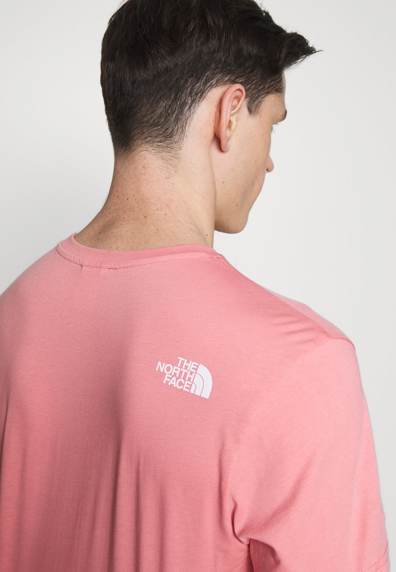 The North Face Mens Simple Dome Tee Basic T Shirt Mauveglow Pink Zalando Co Uk