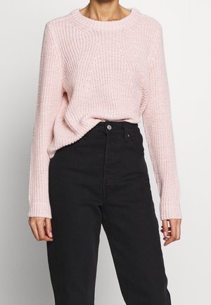Stickad tröja - light pink