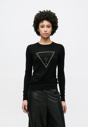 SASHA TRIANGLE LOGO - Trui - jet black
