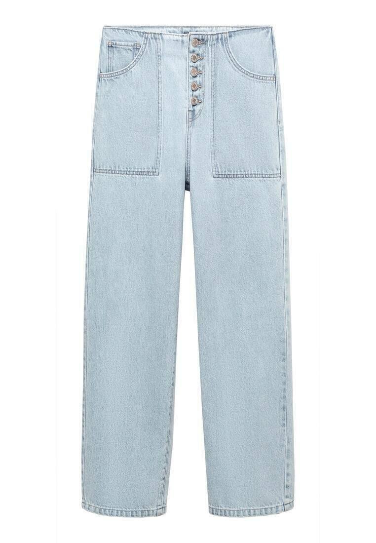 Mango Straight leg jeans lichtblauw
