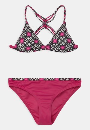 TROPICS - Bikiny - black/pink