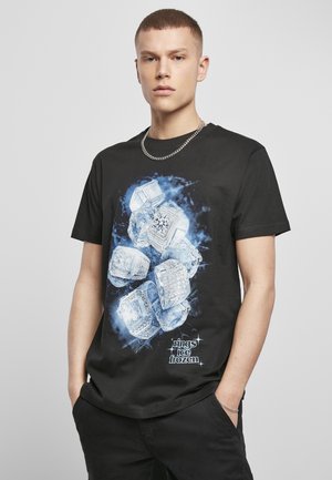Mister Tee ICE RINGS TEE - Print T-shirt - schwarz