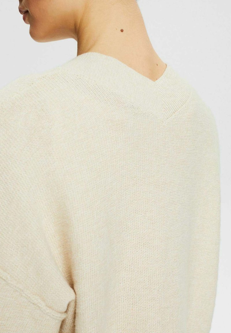Damen Strickjacken | edc by Esprit Strickjacke sand/beige-meliert - ZR04504 Damen Strickjacken | edc by Esprit Strickjacke sand/beige-meliert - ZR04504